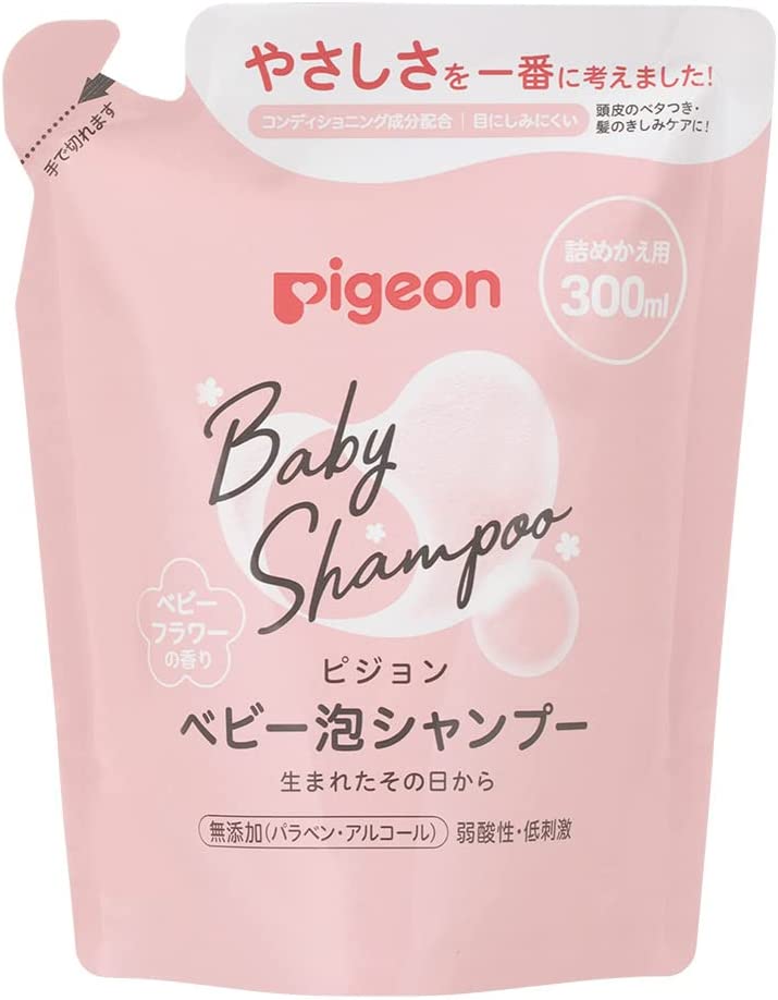 【おまけ付き！】ピジョン Pigeon ベビー泡シャンプー ベビーフラワーの香り 詰めかえ用 300ml