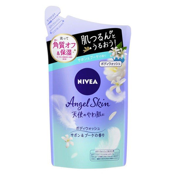 【おまけ付き！】ニベア エンジェルボディウォッシュ サボン 詰め替え 360ml ボディーソープ 花王
