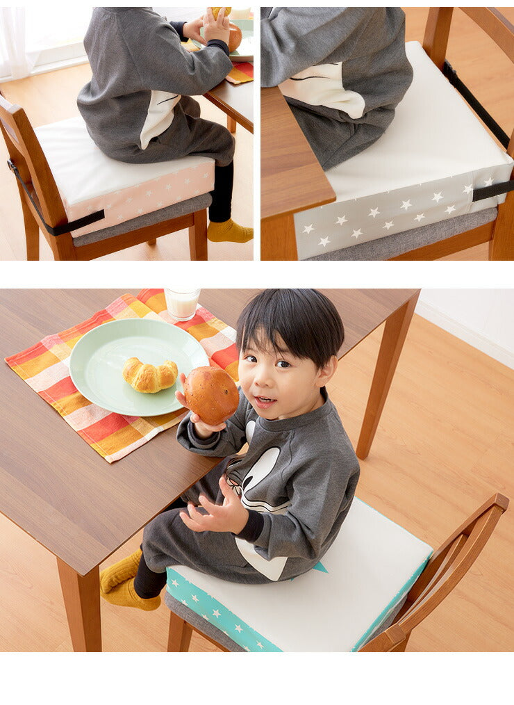 【ベビーキッズリリース記念セール】(グレームーン)高さ調整クッション 子供用 3段 幅30cm コンパクト ベルト付き お食事クッション お子様用 座布団 高さ調節 高さ 調節 キッズチェア
