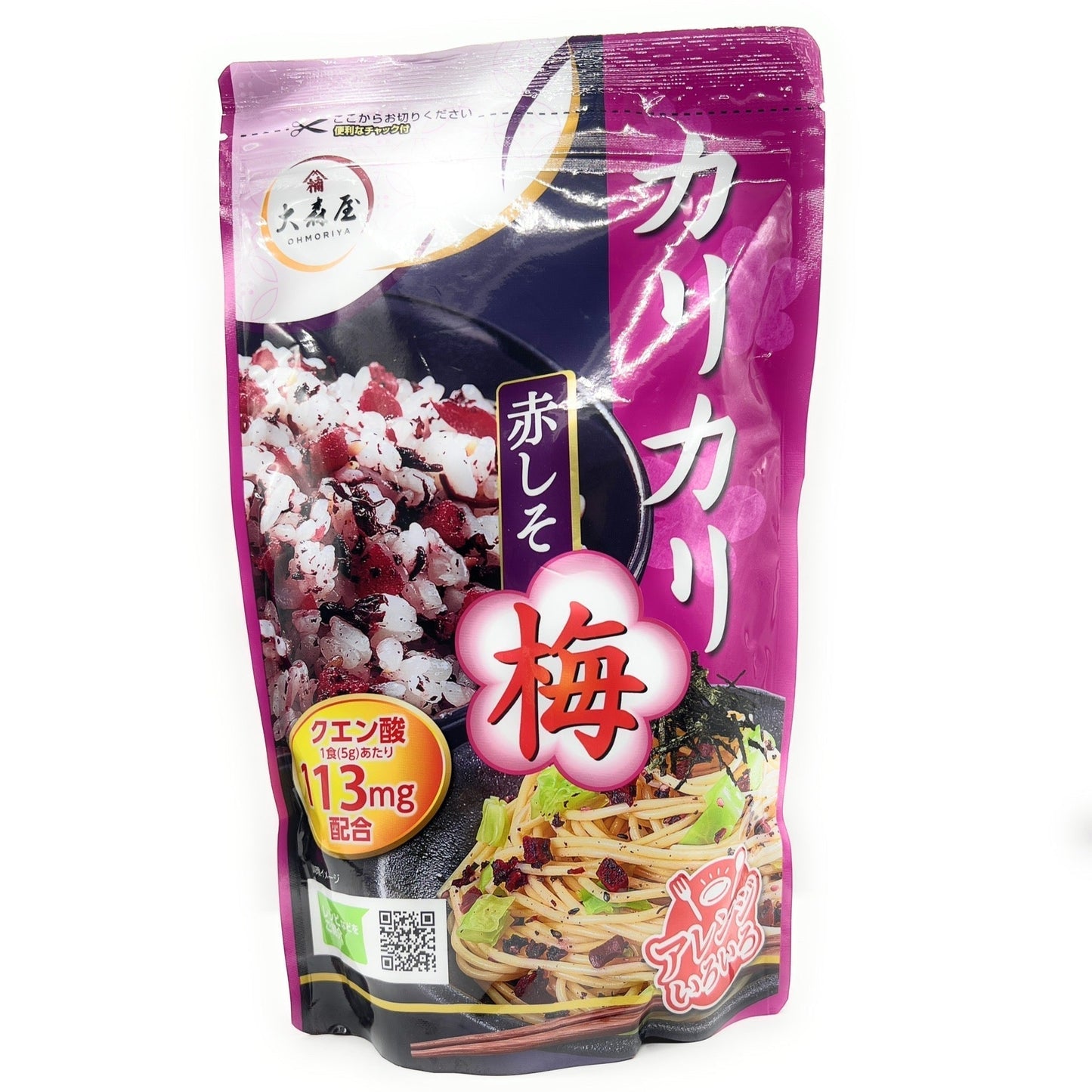 大森屋 カリカリ梅赤しそ ふりかけ （混ぜご飯 お茶漬け 卵焼きなどに）　※