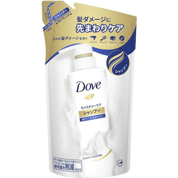 【おまけ付き！】Dove（ダヴ） モイスチャーケア シャンプー 詰替 350g [シャンプー]