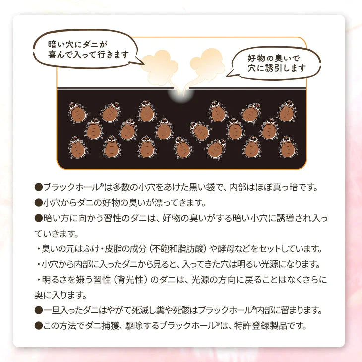 【超得ハイパーSALE】ダニ捕りパック【ブラックホール®】10個セット