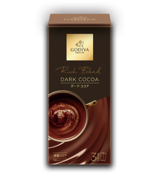 外箱なしで発送　3本　GODIVA　 プレミックスダークココア