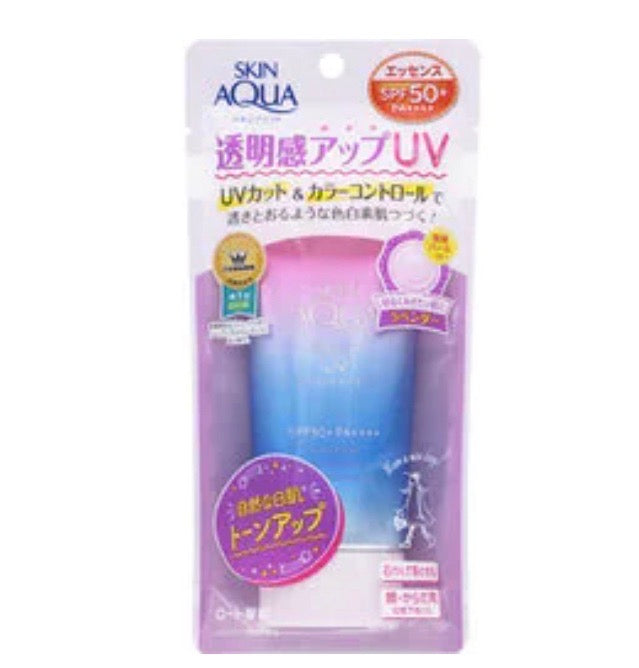 80g × 1個　スキンアクア SKIN AQUA スキンアクア トーンアップUVエッセンス　ラベンダー 80g SPF50＋ PA＋＋＋＋ [日焼け止め 顔・からだ用]