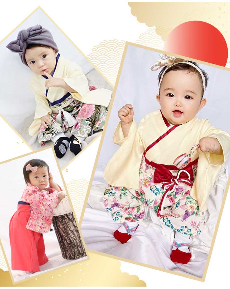 【青波80】 袴 ロンパース 女の子 男の子 ベビー 袴ロンパース キッズ 服 和服 着物 お宮参り フォーマル ひな祭り 桃の節句 カバーオール ベビーギフト 七五三 結婚式 子供服 出産祝い 赤ちゃん お食い初め 初節句 可愛い 和装 おしゃれ