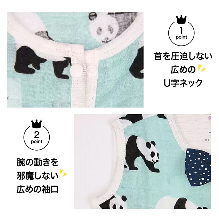 【クジラL】 スリーパー 夏用 ガーゼ 夏 新生児 赤ちゃん ベビー キッズ ジュニア おくるみ 2WAY 薄手 男の子 女の子 部屋着 寝具 パジャマ 寝巻 ベビー服 肌着 子供服 冷房対策