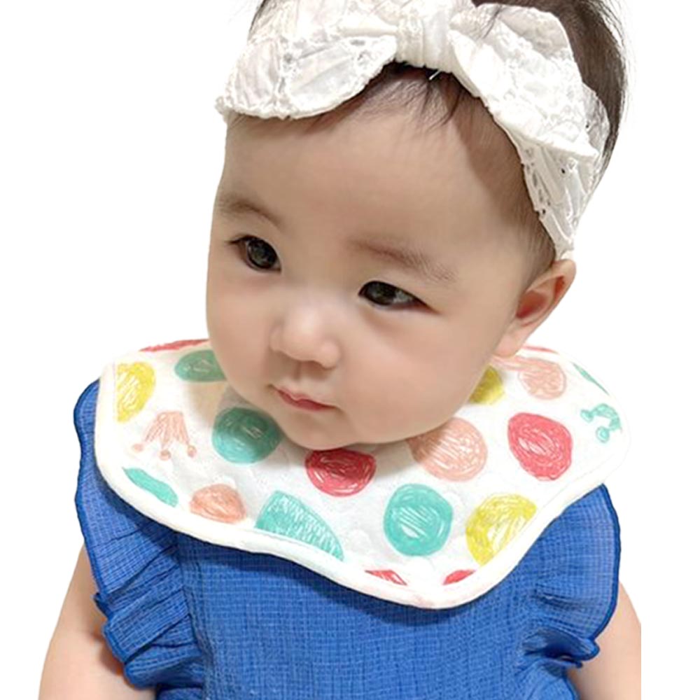 【Cセット】 スタイ 5枚セット おしゃれ 男の子 女の子 よだれかけ 防水 前掛け まるいスタイ 360度 ビブ ベビー 赤ちゃん キッズ 子供 綿100% コットン