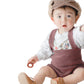 【グレー73cm】 ベビー サスペンダー サロペット ニット 女の子 男の子 パンツ キッズ suspender knit pants ショートパンツ シンプル ユニセックス 赤ちゃん コットン 可愛い 韓国風 60cm 70cm 80cm 90cm 子供服 春 秋 冬 送料無料