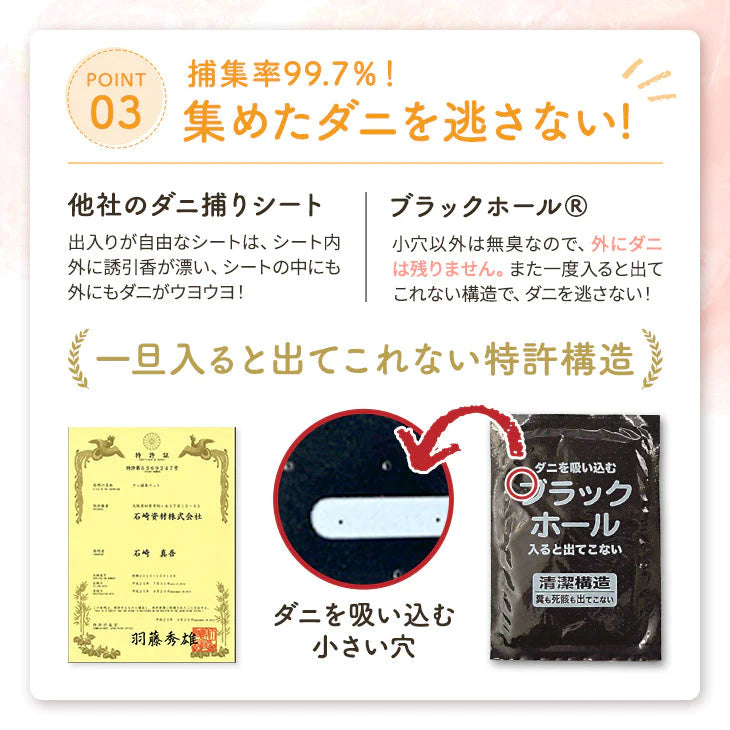 ダニ捕りパック【ブラックホール®】10個セット【ゲリラセール】