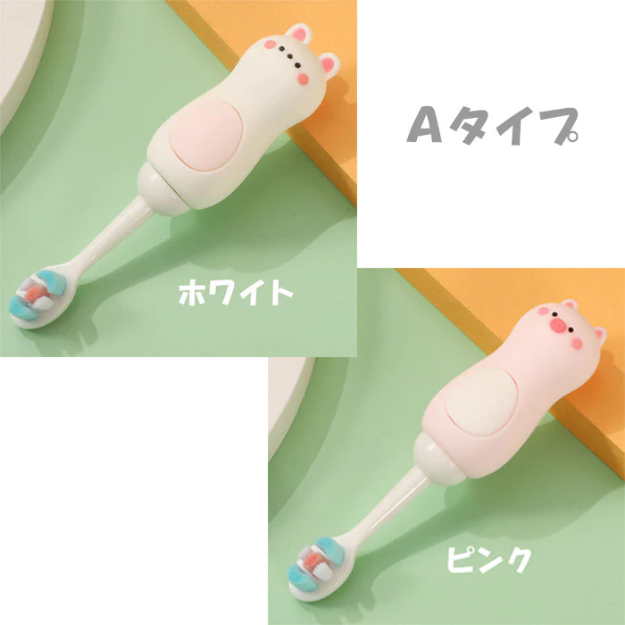 歯ブラシ　動物柄　かわいい アニマルハブラシ 子供用 ビッグ キャップ付き 動物 アニマル キッズ ケース付 歯磨き 歯ブラシ はみがき まとめ買い 保育園 こども キッズ 子ども ベビー