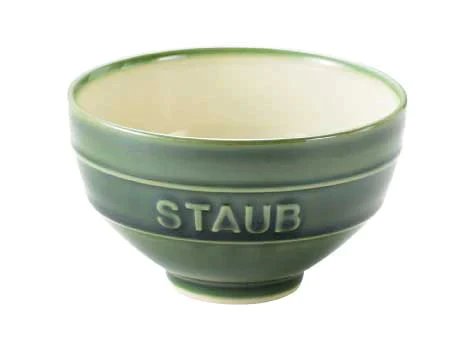 【SUPER在庫処分市】ストウブ  Le Chawan（ルチャワン）L バジルグリーン| STAUB チャワン ストウブ セラミック おしゃれ 茶碗 茶わん ごはん ちゃわん 日本正規品 ストゥブ 大きめ皿 ストーブ 陶磁器 陶器 食器