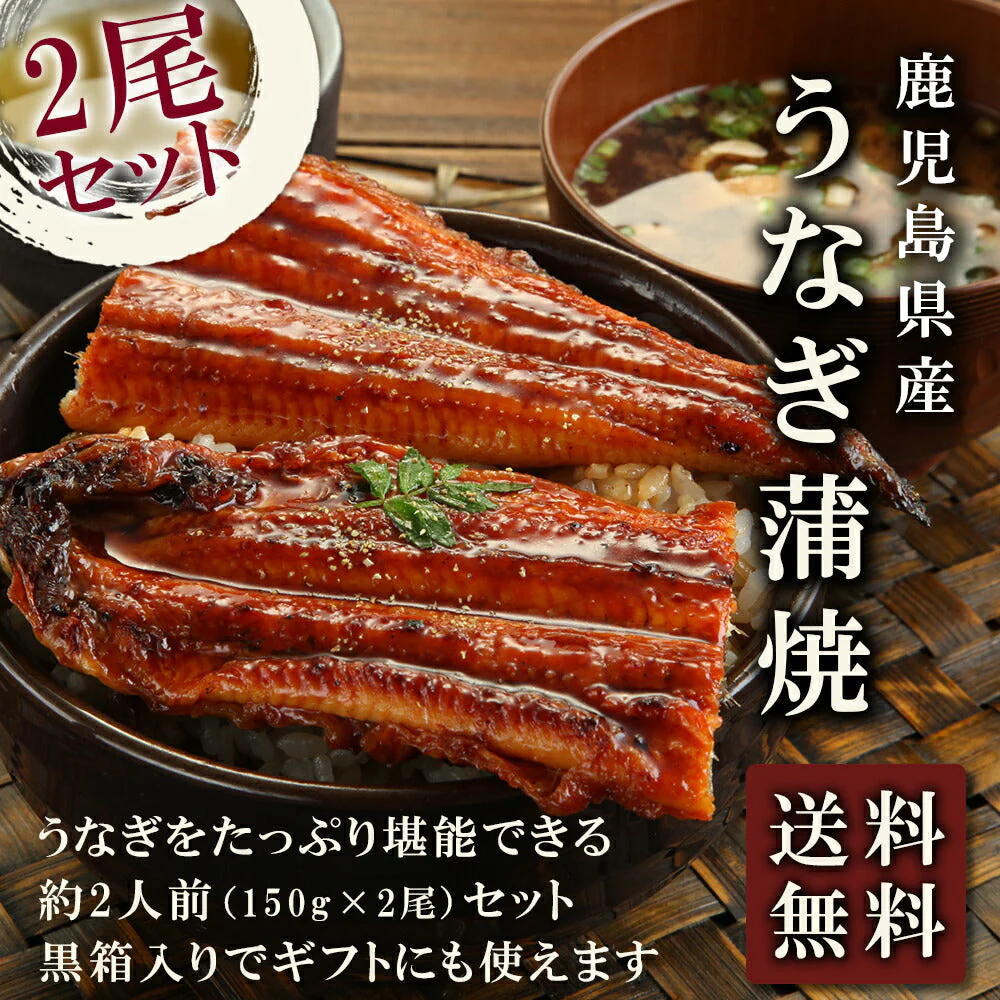 鹿児島産うなぎ蒲焼2尾セット