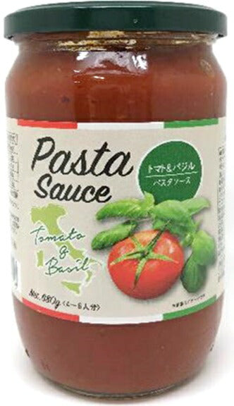 【送料無料】パスタソース トマト&バジル 680g×6個