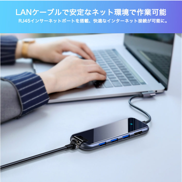 USB Type C ハブ 6in1 60W PD充電ポート baseus-020