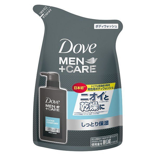 【おまけ付き！】 Dove MEN（ダヴメン）+ケア ボディウォッシュ メンズ しっとり保湿 クリーンコンフォート 詰め替え 320g