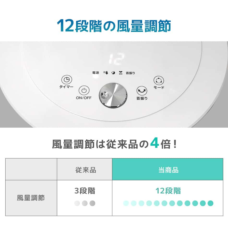 扇風機 DCモーター 静音 7枚羽根 リモコン付き 風量12段階 リビング DC タイマー 省エネ 静か 静音 DC扇風機 首振り 角度調整 高さ調整 おしゃれ リビング扇風機 エコ ファン リビングファン 節電 夏 熱中症対策 新生活 省エネ