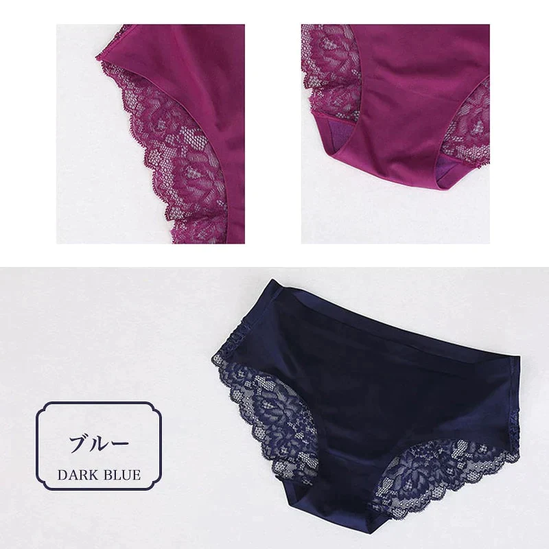 Lサイズ【夏用レースショーツ・１点（2枚セット）＋開店記念SALE　１点（2枚セット）プレゼント＝合計４枚】【国内発送・追跡あり 最短１日届く】レディース　レースショーツ　カラー豊富　　滑らか　伸縮性 　バックレース　下着　花柄　響きにくい　美尻　上品　大人魅力