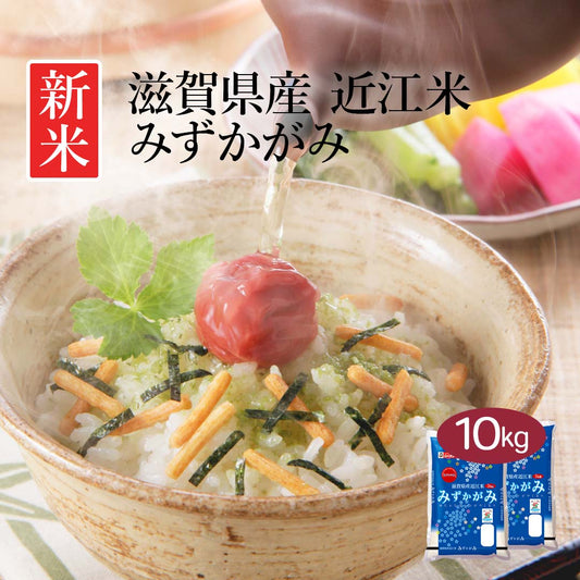 米 精米 滋賀県産 近江米 みずかがみ 10kg (5kg×2) 令和5年産 新米 お米 白米 おくさま印 国産 食品 ギフト 引っ越し 挨拶 出産 内祝い 母の日 父の日 お中元 お歳暮 結婚 快気 還暦 香典返し お年賀 送料無料