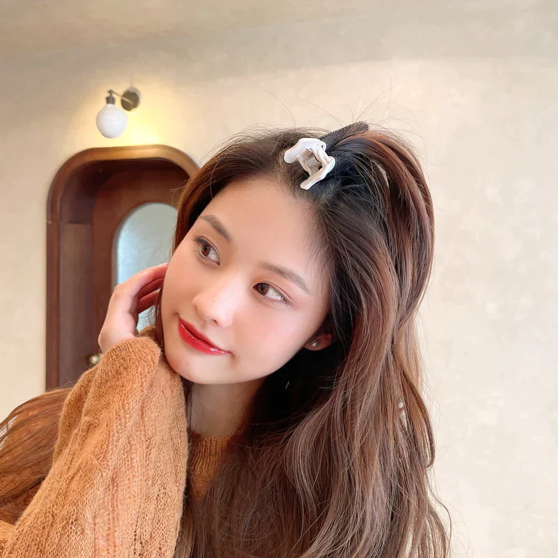 【ブラック】前髪カーラー クリップ 2個セット くるん くるりん ヘアカーラー 巻き髪 クリップ付