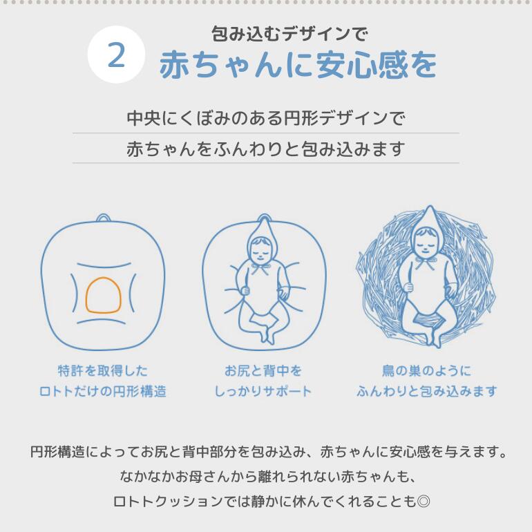 【ベビーキッズリリース記念セール】ROTOTObebe ロトトクッション くま 赤ちゃん ベビー 枕 ベビーベッド 授乳クッション カバー 吐き戻し防止 お昼寝クッション クッション リップル 新生児 洗える 大きい おしゃれ 出産祝い プレゼント