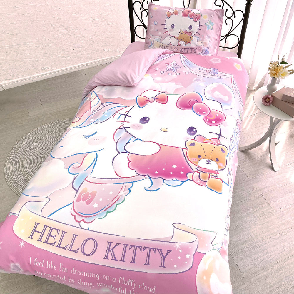 【SB624Sキティ・ふとんカバーセット】 布団カバー 3点セット シングル おしゃれ 通販 可愛い キャラクター ふとんカバー 大人 かわいい ディズニー Disney プリンセス ラプンツェル リトルマーメイド アリエル 美女と野獣 ベル
