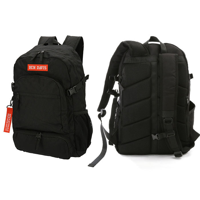 【BLACK/BLACK・BDW-8051】 通販 ベンデイビス リュック レディース メンズ 大容量 通学 通勤 A4 B4 ノートPC タブレット  男子 女子 旅行 部活 バックパック BEN DAVIS TRAVELLER DAYPACK トラベラーデイパック