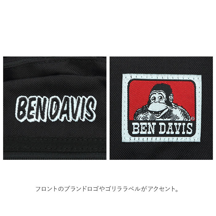 【BLACK・リュック】 BEN DAVIS ベンデイビス バックパック 大容量 通販 リュック デイパック リュックサック 32L 通学 通勤 レディース メンズ 普段使い MESH XL PACK カレッジロゴ ユニセックス 男女兼用