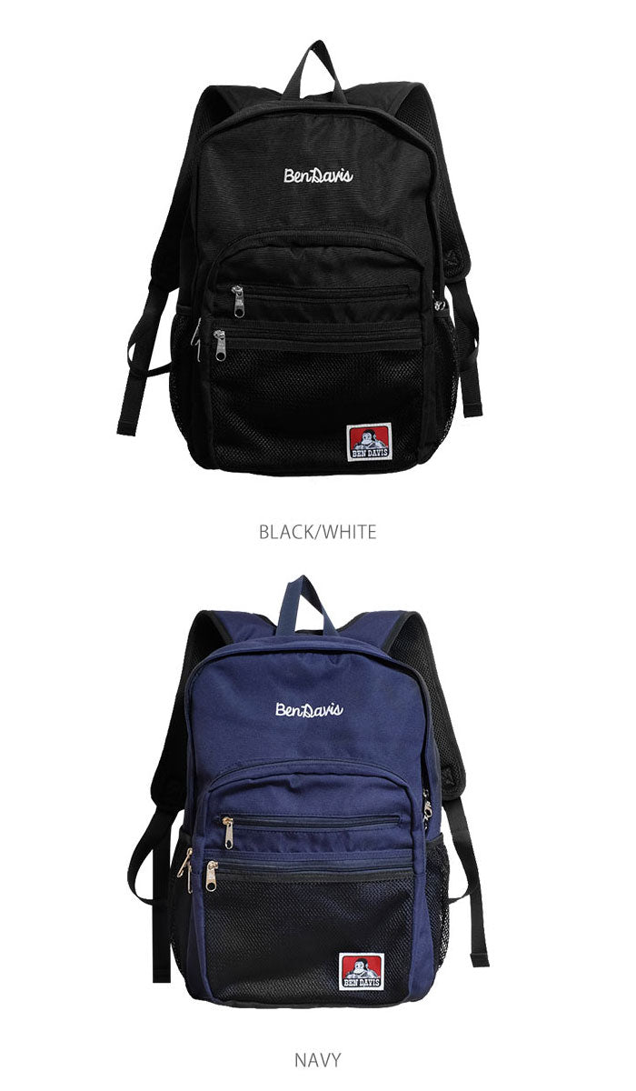 【BLACK/WHITE・0】 ベンデイビス リュック レディース メンズ 通販 大容量 通学 ben davis ブランド 軽い 軽量 おしゃれ 通勤 大人 かわいい 高校生 大学生 女子 女の子 男子 男の子 リュックサック