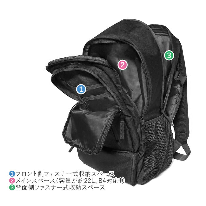【BLACK/RED・BDW-9272】 リュック メンズ ブランド 通販 BEN DAVIS ベンデイビス スポーツ 大容量 おしゃれ 黒 リュックサック シンプル 無地 ロゴ オシャレ a4 ママ レディース 通学 通勤 丈夫 軽量