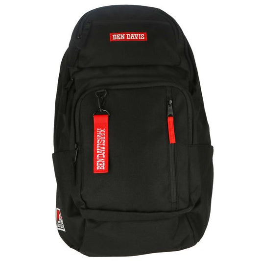 【BLACK/RED・BDW-9340】 BEN DAVIS リュック 通販 メンズ 大容量 ブランド ベンデイビス おしゃれ シンプル リュックサック レディース 男女兼用 通学 通勤 B4 A4 PC 大きめ 丈夫 高校生 中学生 大学生