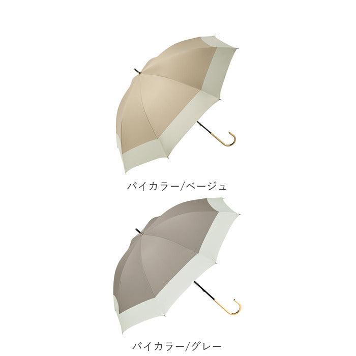 【スター/ブラック・長傘】 ビコーズ 傘 because 通販 日傘 遮光 長傘 晴雨兼用 雨傘 晴雨兼用傘 UVカット 手開き 50cm 50センチ 軽量 軽い かさ カサ おしゃれ 大人 かわいい シンプル 通勤 通学 女性 女の子