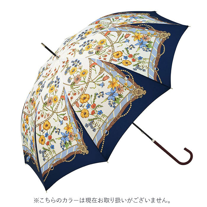 【2トーンチェック/ホワイト・長傘】 傘 レディース 長傘 通販 晴雨兼用 日傘 uvカット おしゃれ かわいい ブランド because ビコーズ 58cm 手開き 雨傘 雨晴兼用傘 かさ 婦人傘 アンブレラ 母の日 ギフト