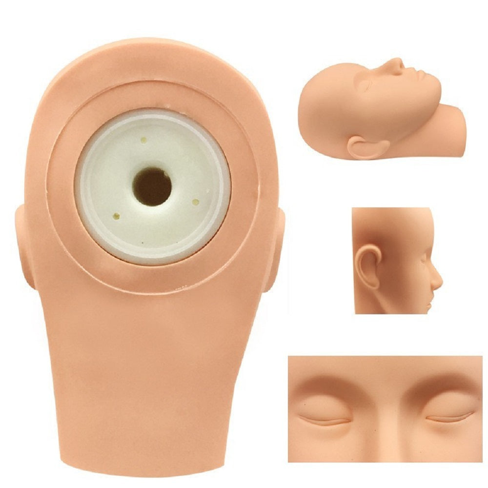 まつげエクステ 練習用　フェイスマネキン まつ毛エクステ 商材 マツエク プロ用 キット ボリューム 3D マッサージ練習用  練習用マネキン エクステ施術トレーニング　フェイス台 メイク練習