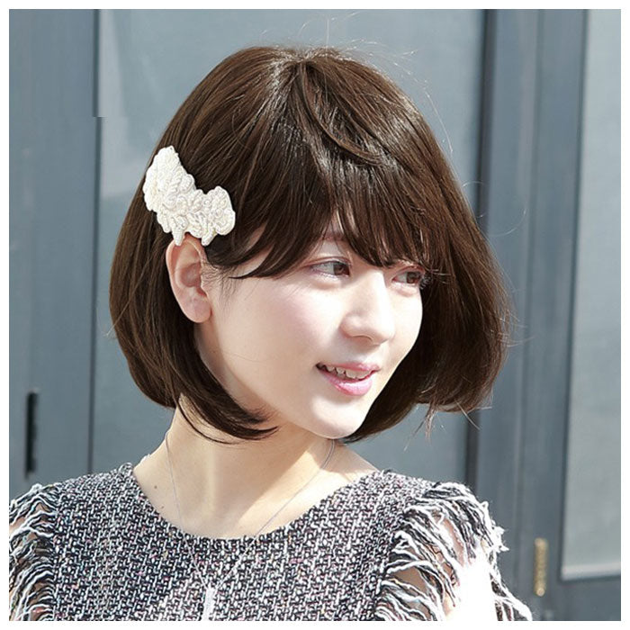 【ショコラブラック・ウィッグ】 プリシラ ウィッグ 通販 ボブ 帽子 フルウィッグ 耐熱 黒髪 可愛い ミディアム 女性 ショートボブ 医療用 和装 コスプレ おしゃれ カツラ かつら