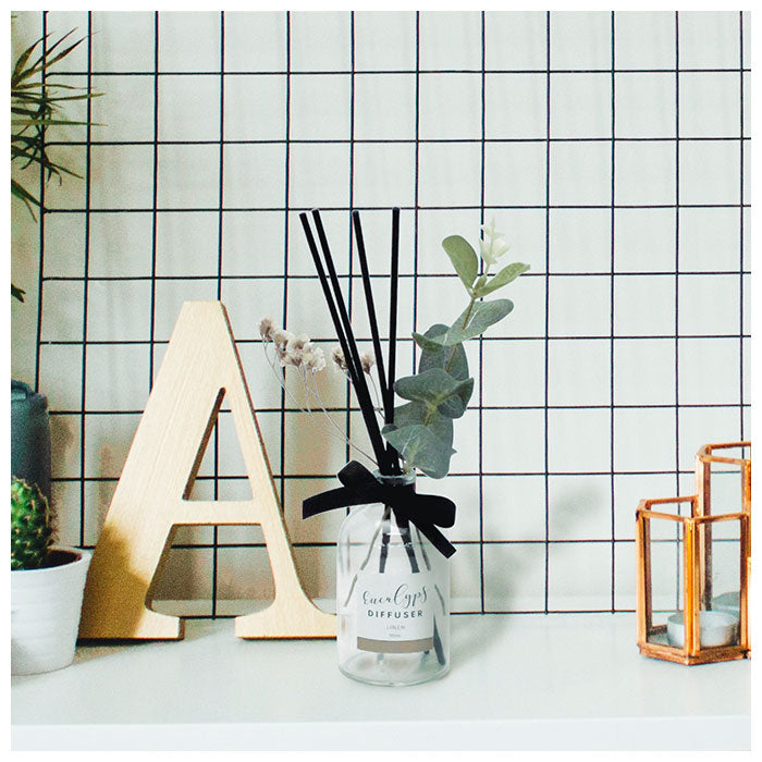 【DE050737.レモングラス・ディフューザー】 ディフューザー ガラスボトル 通販 リードディフューザー スティック ボタニカルディフューザー 造花 観葉植物 ルームフレグランス リビング 寝室 書斎 玄関 洗面所 トイレ 癒しグッズ