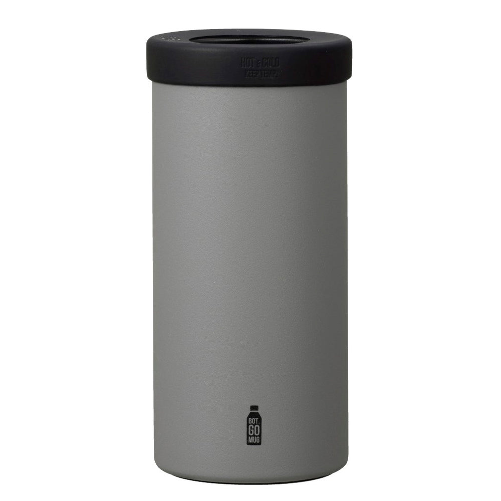 【グレー・BOT.GOMUG】 go mug 通販 l サイズ ペットボトル ホルダー 保温 保冷 おしゃれ かわいい 500ml タンブラー ステンレス BBQ アウトドア プレゼント ギフト コップ 結露 しない