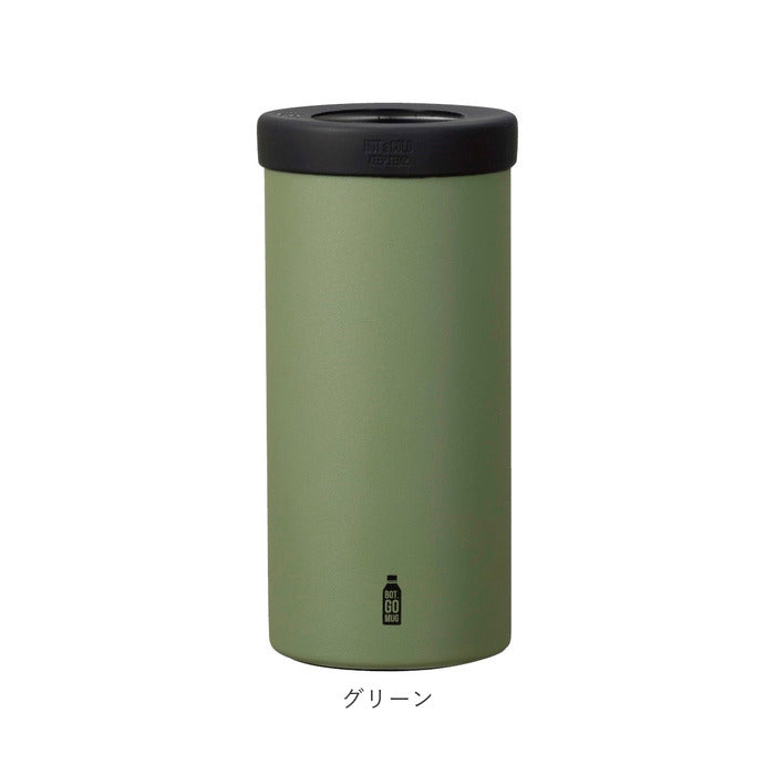 【グレー・BOT.GOMUG】 go mug 通販 l サイズ ペットボトル ホルダー 保温 保冷 おしゃれ かわいい 500ml タンブラー ステンレス BBQ アウトドア プレゼント ギフト コップ 結露 しない