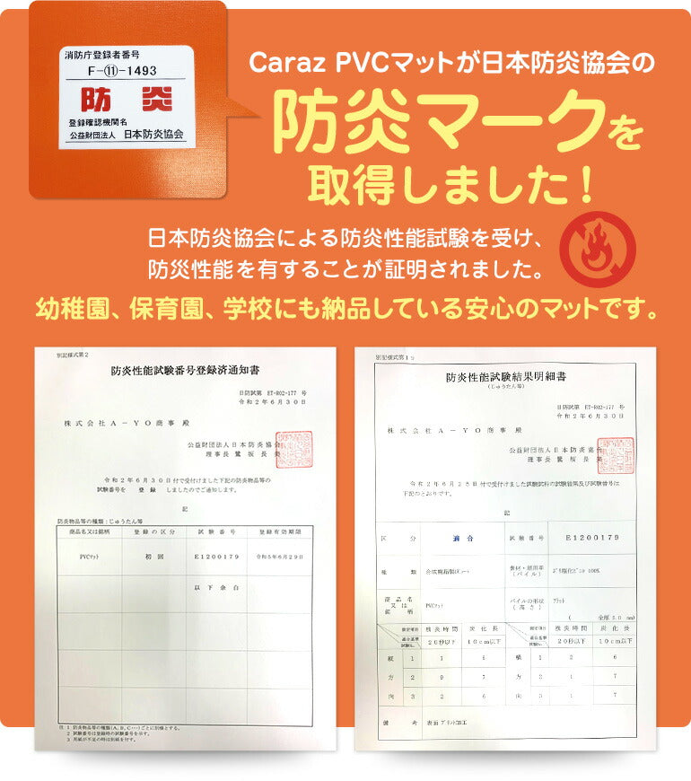 抗菌ペットマット 140×170×0.6cm ファブリックグレー フロアマット 拭ける 床暖房対応 厚手 大判 リビング 滑り止め 防音 防水 防炎 リバーシブル 汎用 140×170cm おしゃれ 室内 床 クッションマット プレイマット ベビー 赤ちゃん 犬 猫 ペット 新生活 pvcマット Caraz カラズ 【保証付き】
