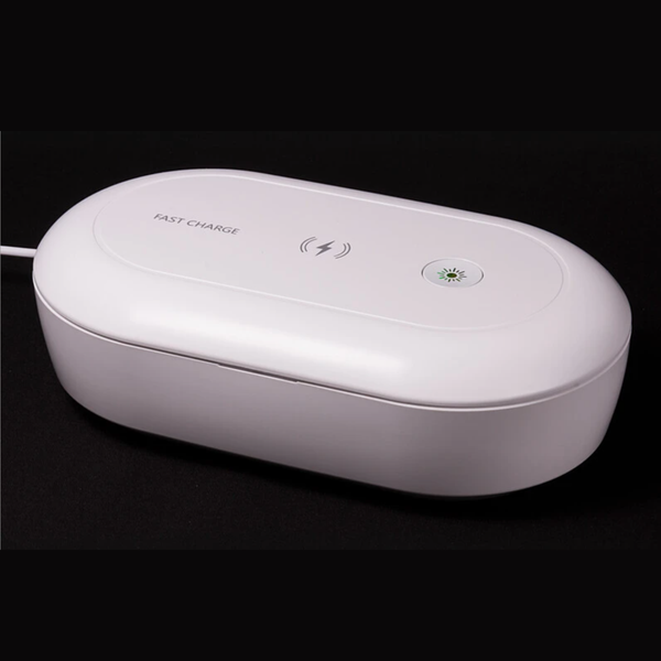 UVライトで徹底除菌！Qiワイヤレス高速充電対応する、スマホ除菌ボックス
