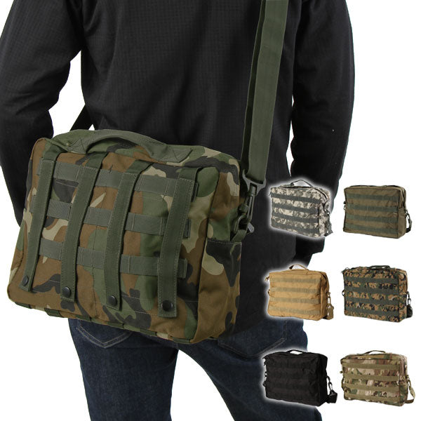 【3.コヨーテブラウン・MOLLEショルダー】 MOLLE ショルダーバッグ ボストンバッグ 旅行 定番 迷彩 ミリタリー 革 ショルダーバック 斜めがけ メンズ