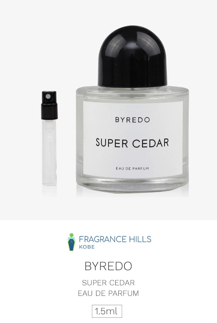 【3人シェア買いでお得】バイレード [ネコポス] スーパー シダー BYREDO オーデパルファン 香水 お試し 1.5ml アトマイザー ミニ香水