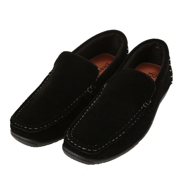 【BLK.ブラック・40(25-25.5cm)】 ドライビングシューズ ブラジリアン BRAZYLIAN スリッポン ベーシック オールシーズン リラックス 定番 プレーン シンプル ローカット デッメンズ靴 MD-BZ-1401 r-3-271