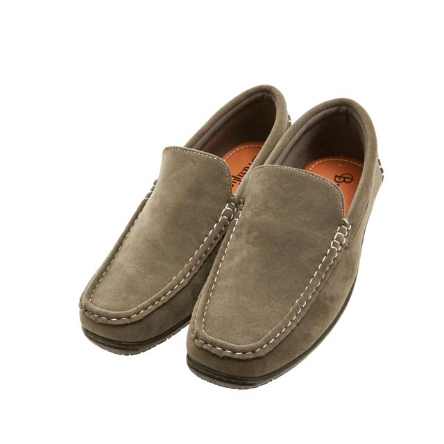 【GRAY.グレー・44(28-28.5cm)】 ドライビングシューズ ブラジリアン BRAZYLIAN スリッポン ベーシック オールシーズン リラックス 定番 プレーン シンプル ローカット デッメンズ靴 MD-BZ-1401 r-3-271