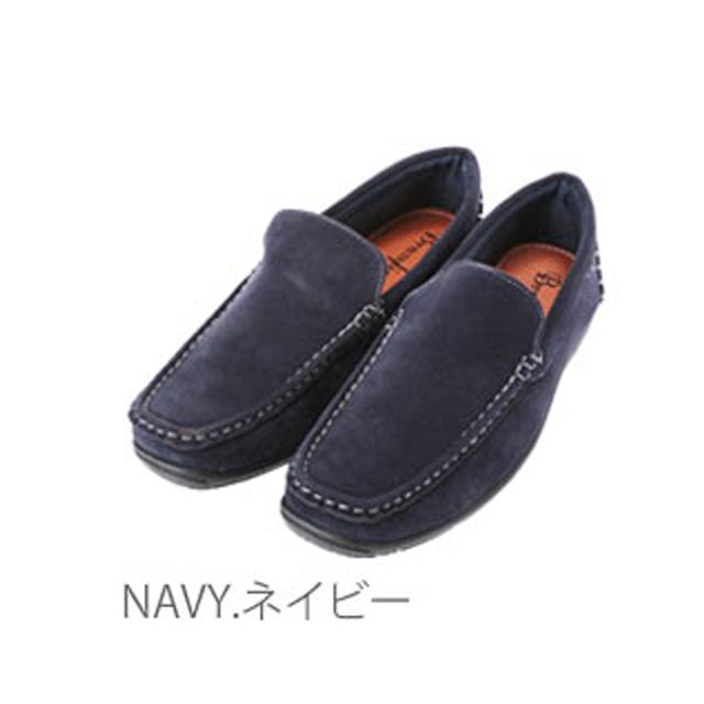 【NAVY.ネイビー・45(28.5-29cm)】 ドライビングシューズ ブラジリアン BRAZYLIAN スリッポン ベーシック オールシーズン リラックス 定番 プレーン シンプル ローカット デッメンズ靴 MD-BZ-1401 r-3-271