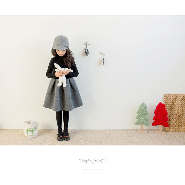 【ブラックXグレー・120CM】 子供服 ワンピース 長袖 通販 フォーマル 黒 ブラック ドレス 子供 女の子 ピアノ 発表会 入園式 卒園式 入学式 セレモニードレス おしゃれ かわいい シンプル 無地 可愛い 七五三