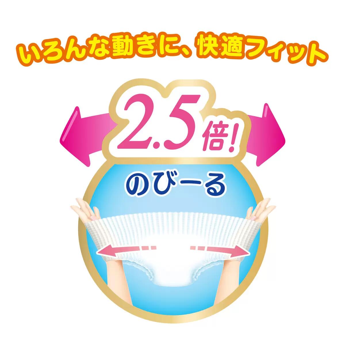 メリーズ パンツ 素肌さらさらエアスルー ビッグ (12-22kg) 144枚 (24枚x6パック)【家計お助けSALE】