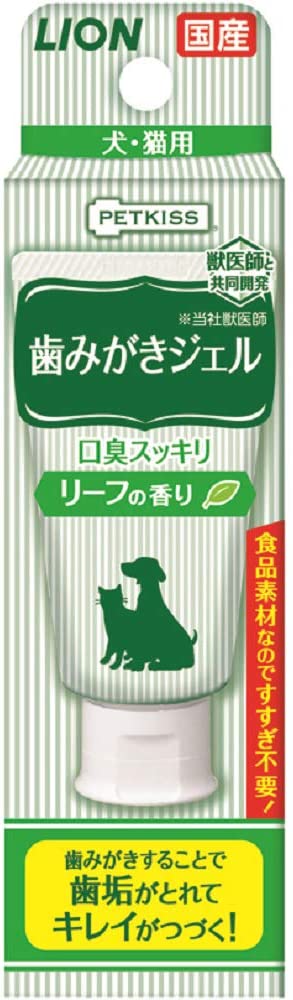 ライオン (LION) ペットキッス (PETKISS) 歯みがきジェル リーフの香り 40g