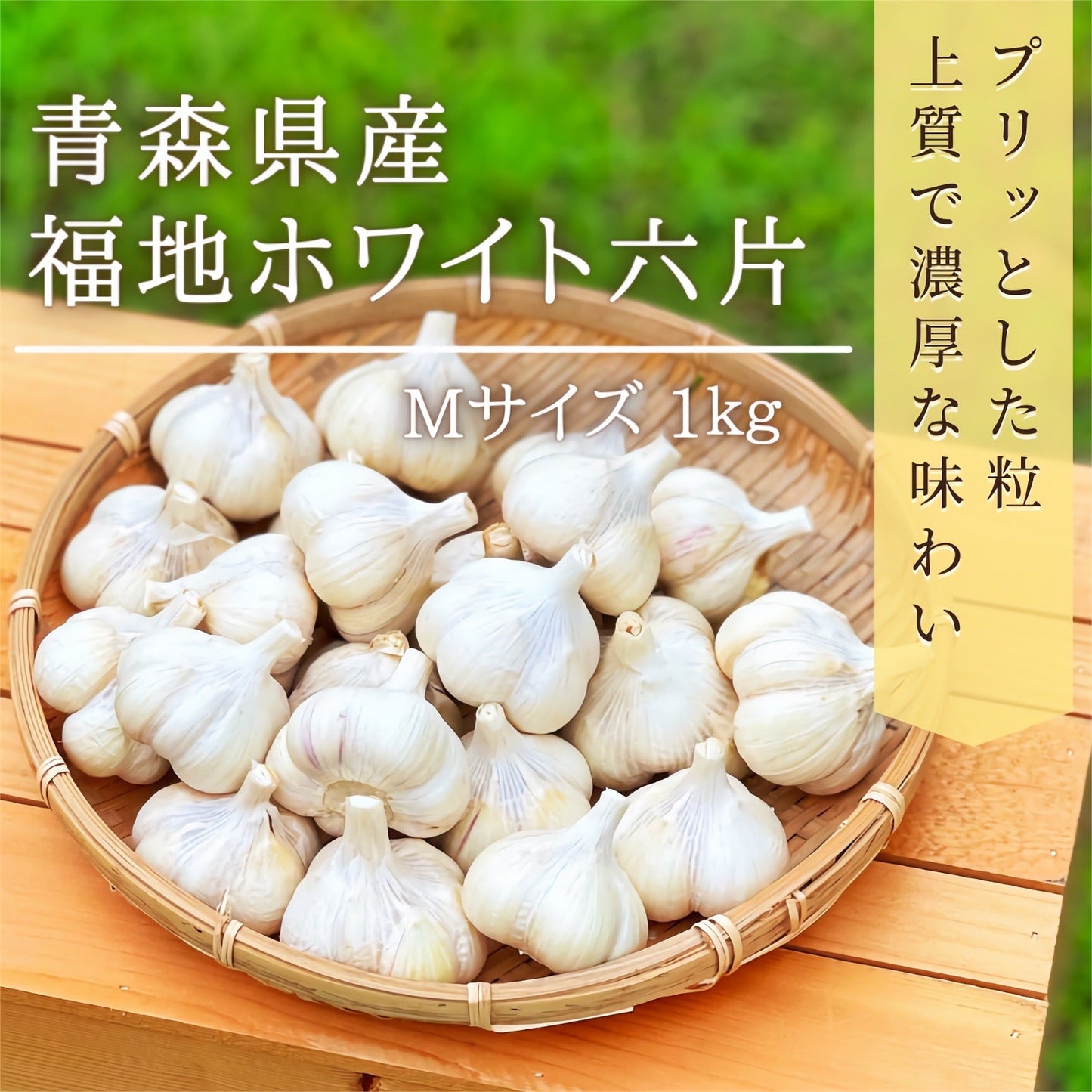 【Mサイズ】乾燥にんにく 青森県田子町産 福地ホワイト六片 約1kg Ｂ品 2022年産 産地直送 送料無料 野菜 香味野菜 健康