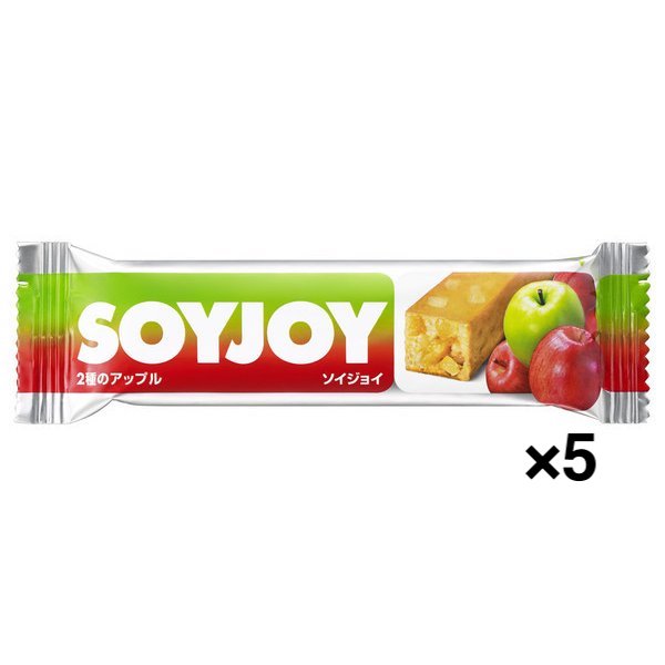 【たっぷり5個+おまけ付き！】大塚製薬 Otsuka ソイジョイ SOYJOY 2種のアップル [30g]