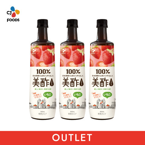 【数量限定アウトレット！在庫なくなり次第終了】美酢 いちご 900mL 3本セット（みちょ ミチョ 飲むお酢 お酢飲料 希釈タイプ）